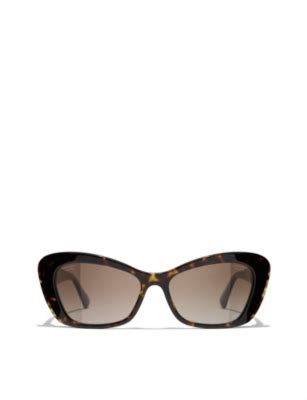 chanel cat eye sunglasses selfridges|Chanel round sunglasses with chain.